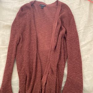 Size S long knit sweater, soft stretchy. So comfy and cute!